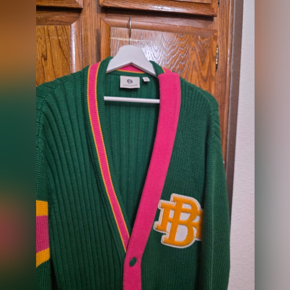 BANANA REPUBLIC ATHLETICS Varsity Cardigan Size M - Picture 6 of 11